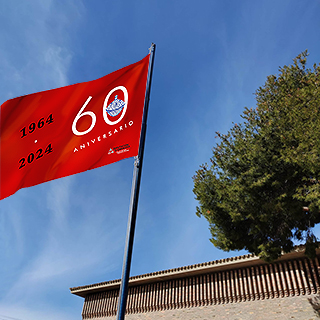 Banderas para el 60 aniversario del Taller-Escuela Cerámica de Muel de la Diputación de Zaragoza