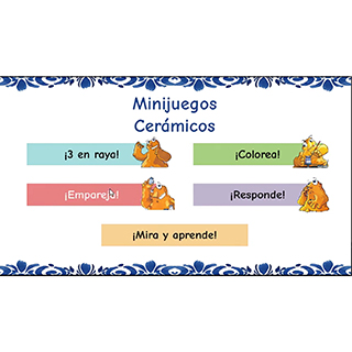 Juegos interactivos para niños. Taller-Escuela Cerámica de Muel de la Diputación de Zaragoza